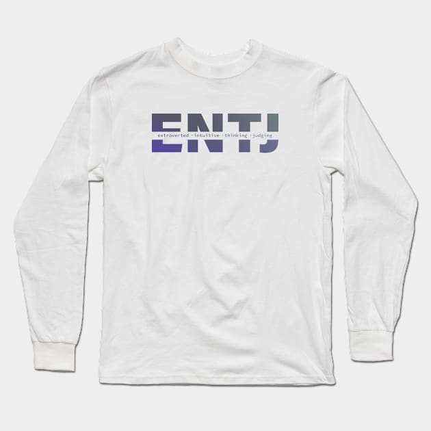 ENTJ Personality Long Sleeve T-Shirt by Inspirit Designs